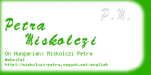 petra miskolczi business card